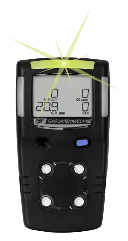 Компактний чотиригазовий газоаналізатор Honeywell BW MicroClip